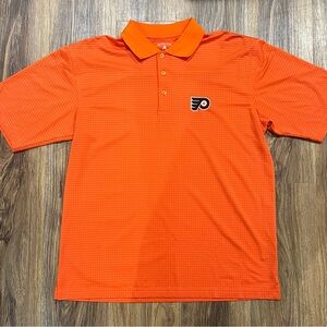 Men's Philadelphia Flyers Antigua Orange Ellipse Polo SIZE ADULT MEDIUM
